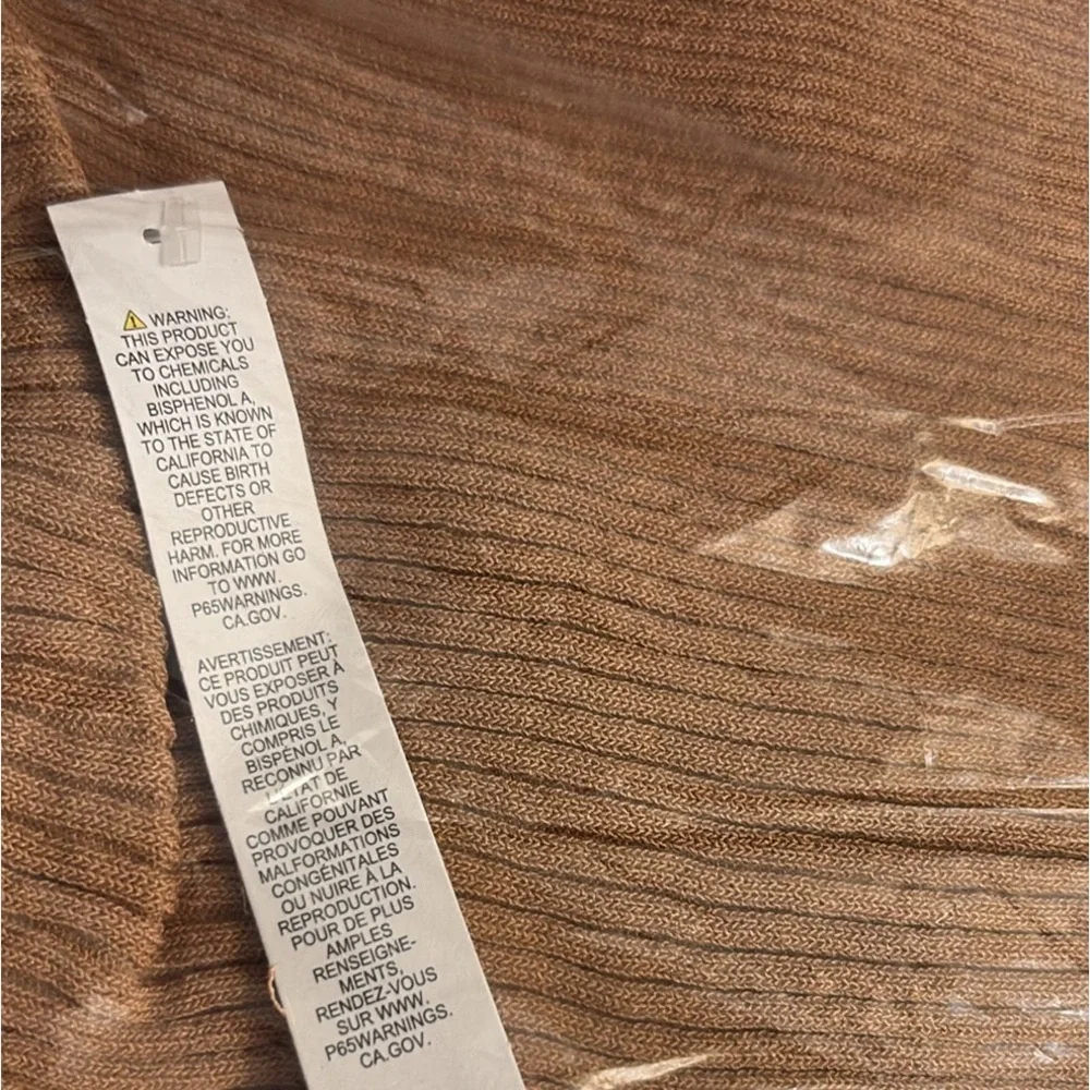 NWT [TopShop] Ribbed Sweater Strapless Convertible Top/Skirt in Camal Women’s S - Picture 13 of 13